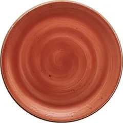 Plate “Craft Terracotta” small  porcelain  D=30, H=2cm  terracotta