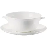 Чашка бульонная «Джейд» фарфор 250мл белый