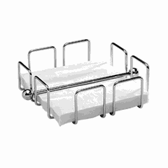 Салфетница сталь нерж. ,H=65,L=190,B=190мм металлич.