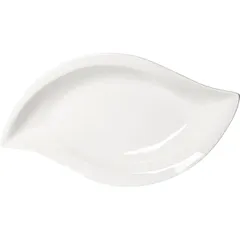 Салатник «Кунстверк» лист фарфор 0,82л ,H=42,L=360,B=210мм белый, изображение 2