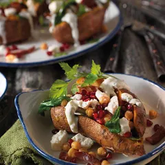 Блюдо для запекания «Блю Дэппл» фарфор 0,5л D=19см белый,синий, изображение 3