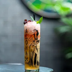 Хайбол (стакан) «Кахико Зомби» стекло 400мл D=60,H=177мм черный,прозр., изображение 3