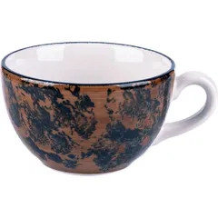 Tea cup “Aida”  porcelain  280 ml  brown.