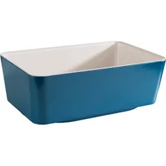 Salad bowl “Happy buffet” GN1/4 plastic ,H=90,L=265,B=162mm white,blue