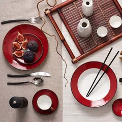 Чашка чайная «Джаспер» фарфор 120мл мм красный,белый, изображение 4