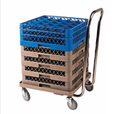 Тележка для контейнеров «Проотель» и кассет с ручкой сталь нерж. ,H=13,L=56,B=56см серебрист.