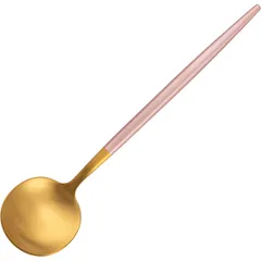 Table spoon “Steel Pink Gold Matt”  stainless steel , L=215, B=48mm  gold, pink.