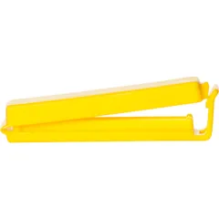 Клипса универс. д/пакетов полипроп. ,L=8см желт.
