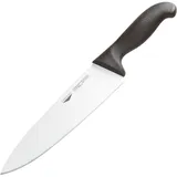 Нож поварской сталь,пластик ,L=405/260,B=55мм черный,металлич.
