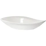 Салатник «Кунстверк» лист фарфор 200мл ,H=3,L=19,B=10см белый