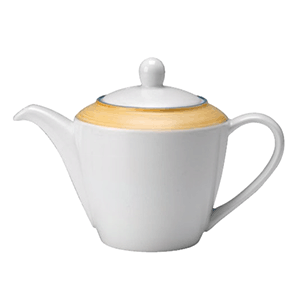 Чайник заварочный «Рио Йеллоу» фарфор 0,6л белый,желт., Объем по данным поставщика (мл): 600