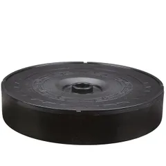 Tortilla container with lid plastic D=325,H=70,L=320,B=320mm black