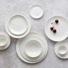 Тарелка «Коуп Вайт» мелкая кост.фарф. D=27см белый, изображение 4