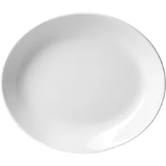 Блюдо «Тэйст» овальное фарфор ,H=36,L=300,B=260мм белый