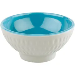 Salad bowl plastic 60ml D=75,H=35mm white,blue.