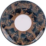 Блюдце «Аида» с декором фарфор D=14,5см коричнев.