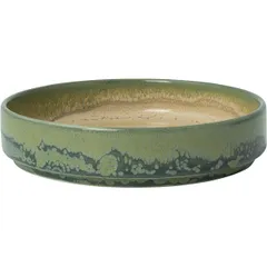 Salad bowl “Aurora Revolution Jade”  porcelain  270ml  D=135, H=35mm  beige, green.