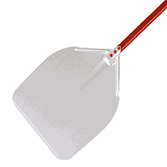 Лопата для пиццы алюмин. D=37,L=180см металлич.,красный