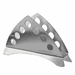 Салфетница сталь ,H=105,L=180,B=30мм металлич.