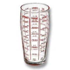 Measuring glass  glass  0.6 l  D=8, H=16 cm  clear.