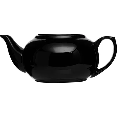 Чайник заварочный «Кунстверк» фарфор 0,7л D=9,H=8,L=20см черный, Цвет: Черный, Объем по данным поставщика (мл): 700