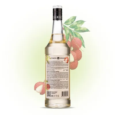 Сироп «Личи» Pinch&Drop стекло 1л D=85,H=330мм белый, Состояние товара: Новый, Вкус: Личи, Материал: Стекло, Объем по данным поставщика (мл): 1000, изображение 6