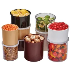 Контейнер для продуктов пластик 0,76л D=13,3,H=13,7см прозр., изображение 3