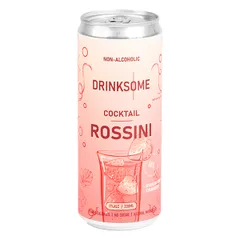 Напиток безалкогольный «Россини» жесть белая 330мл D=55,H=143мм розов.