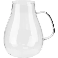 Кувшин термостойкий без носика стекло 1,8л D=80,H=200,L=117мм прозр., изображение 2