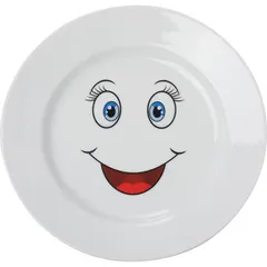 Plate “Smile” small  porcelain  D=20cm  white