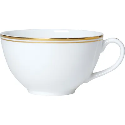 Чашка чайная «Беништ Голд» кост.фарф. 260мл ,H=6см белый,золотой