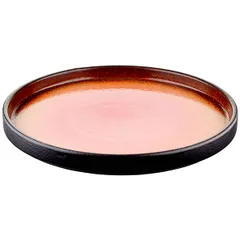 Тарелка «Агат» фарфор D=25см красный,черный, изображение 2