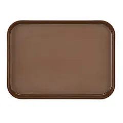 Rubberized rectangular tray  fiberglass , L=46, B=36cm  brown.