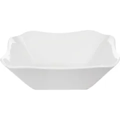 Salad bowl “Dove” square  porcelain  0.72 l , H=5, L=18, B=18 cm  white