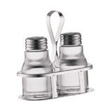 Набор для специй «Саймон» 2 предмета стекло,сталь нерж. D=12,H=12,L=12,B=6см прозр.,металлич.