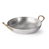 Сковорода для подачи «Арго» с двумя ручками алюмин.,латунь 0,84л D=190,H=35мм серебрист.