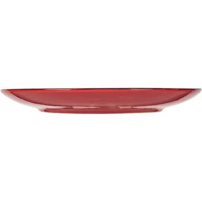 Тарелка мелкая керамика D=22,H=2см красный, изображение 3