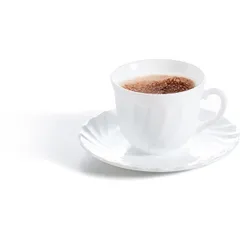 Блюдце «Трианон» стекло D=160/57,H=15мм белый, изображение 2