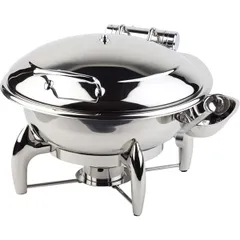 Round food warmer with lid  D=35.5*45cm stainless steel,glass 6l ,H=34cm