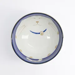 Салатник «Кэт Нэко» фарфор 0,8л D=157,H=85мм голуб.,белый, изображение 2