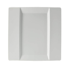 Dish “Frame” square  porcelain , L=20.5, B=20.5cm  white