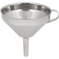 Funnel stainless steel D=13,H=14.5,L=14.5cm metal.