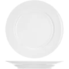 Plate “Idyll” small  porcelain  D=24, H=3cm  white