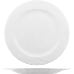 Plate “Bianco” small  porcelain  D=25.5 cm  white