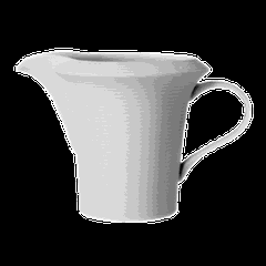 Молочник «Граффити» фарфор 140мл D=78,H=72,L=120мм белый