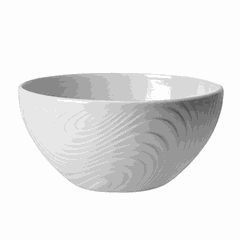 Salad bowl “Optic” porcelain 180ml D=10,H=5cm white