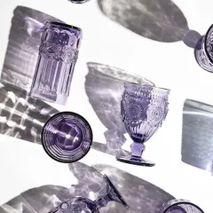 Хайбол (стакан) стекло 300мл D=69,H=138мм фиолет., изображение 2