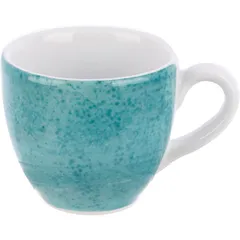 Coffee cup “Aida” for espresso with decor  porcelain  80 ml  turquoise.