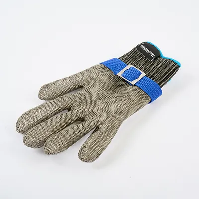 Перчатка защитная для разделки XXL сталь нерж. ,L=26,5,B=14см металлич.,синий