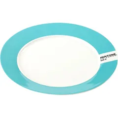 Plate “Panton”  porcelain  D=200, H=15mm  white, blue.